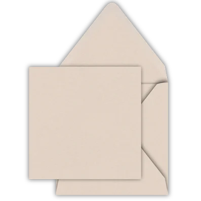 Beige Umschlag