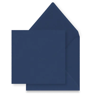 Dunkelblauer Umschlag