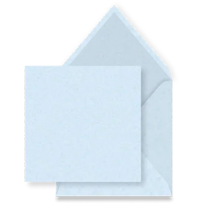 Hellblauer Umschlag