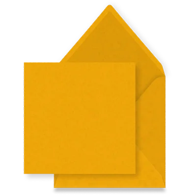 Ocker Umschlag