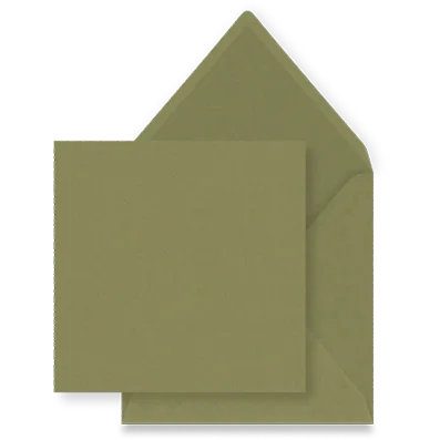 Olivgrüner Umschlag